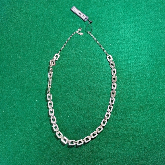 Ann Taylor Jewelry - BNWT Ann Taylor Necklace, Silver Tone w/White